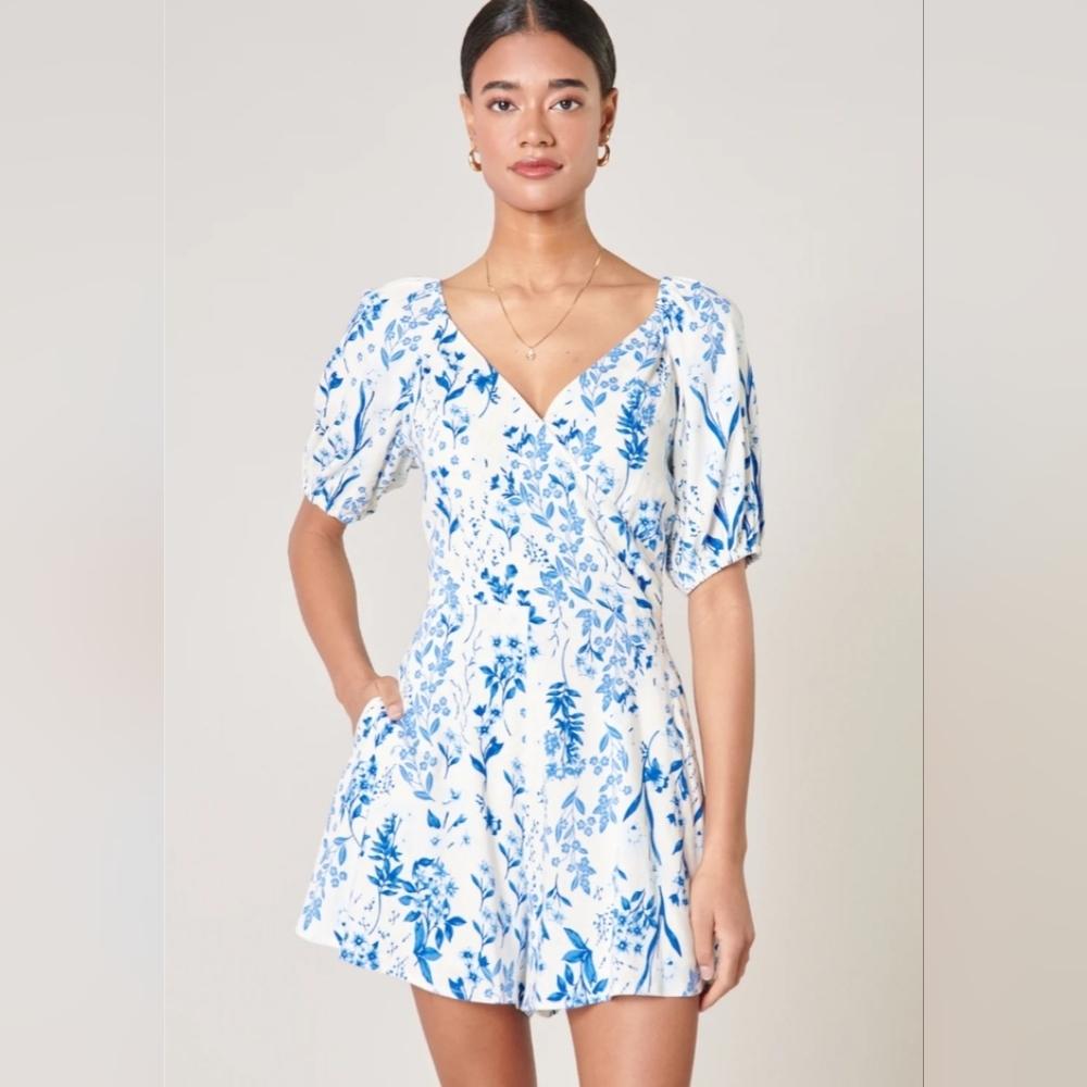 Sugar Lips~ Mallorca Floral Everheart Romper